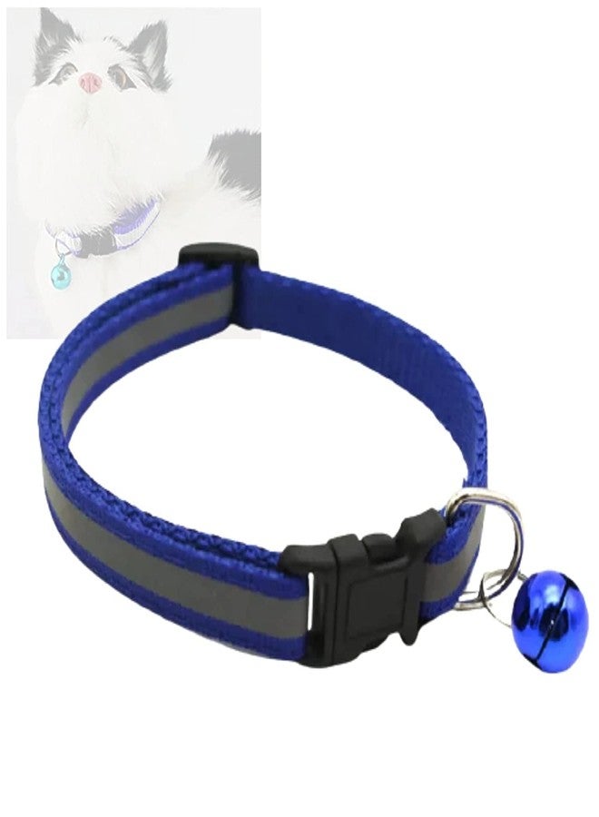 Smart Pups 15 mm Reflective Nylon Puppy Collar Harness & Leash Set Adjustable for Small Dog & Puppy - Pack of (Collar + Harness + Leash) (Blue Color) - Image 3